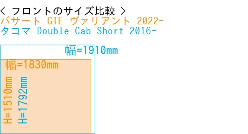 #パサート GTE ヴァリアント 2022- + タコマ Double Cab Short 2016-